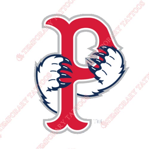 Pawtucket Red Sox Customize Temporary Tattoos Stickers NO.7997